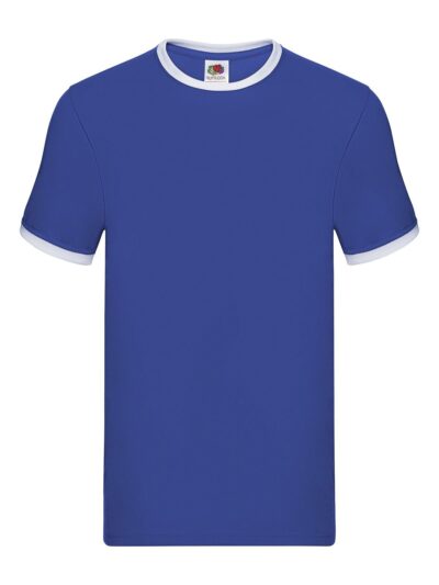 Valueweight Ringer T - royal blue-white, S