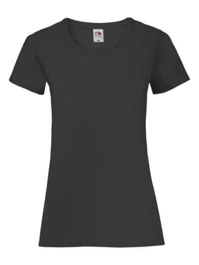 Ladies Valueweight T - black, XS