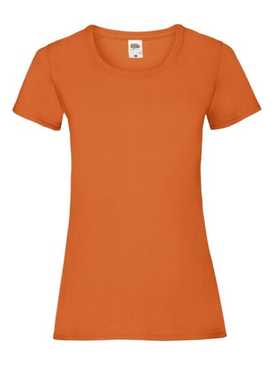 Ladies Valueweight T - orange, XS