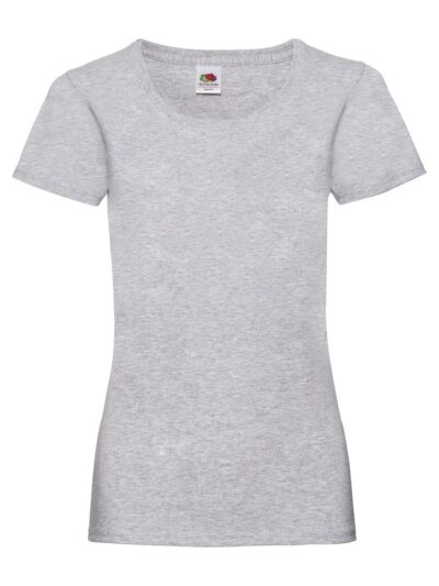 Ladies Valueweight T - heather grey, XS