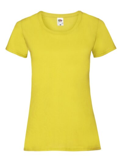 Ladies Valueweight T - yellow, XS