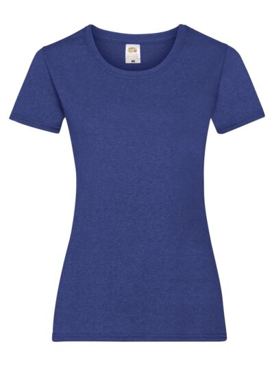 Ladies Valueweight T - retro heather royal, XS