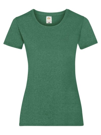 Ladies Valueweight T - retro heather green, XS