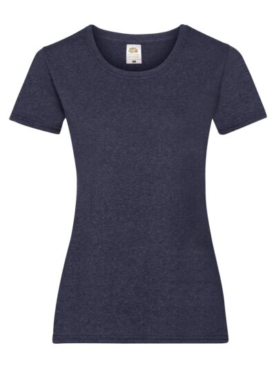 Ladies Valueweight T - vintage heather navy, XS