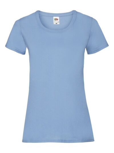 Ladies Valueweight T - sky blue, XS