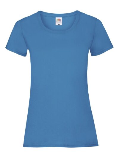 Ladies Valueweight T - azure blue, XS