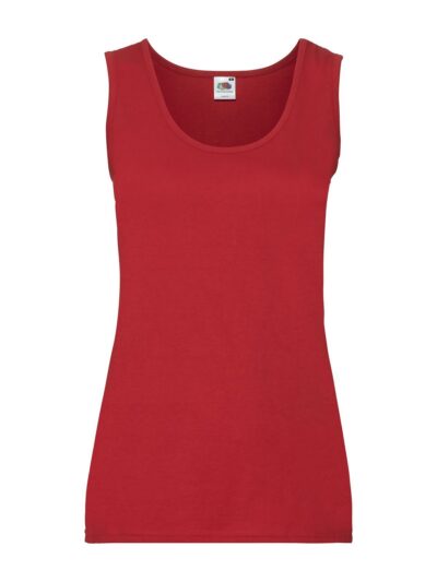 Ladies Valueweight Vest - red, XS