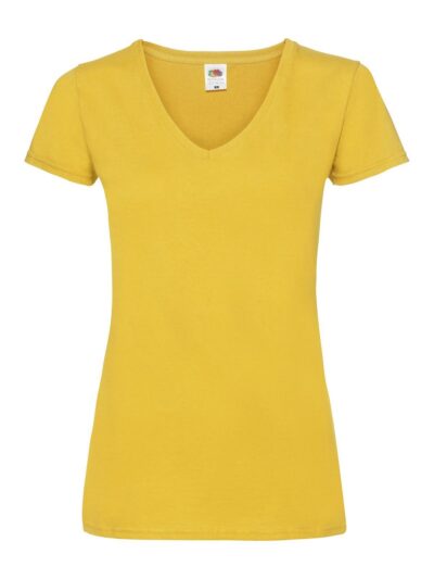Ladies Valueweight V-Neck T - sunflower, XS