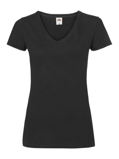 Ladies Valueweight V-Neck T - black, XS