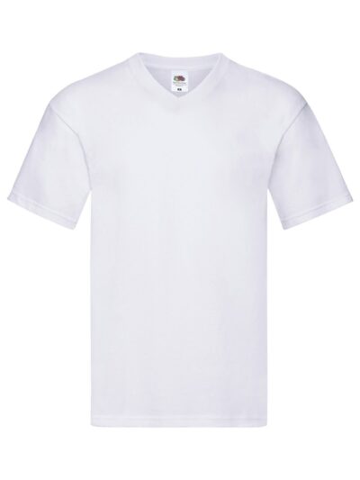Original V-Neck T - white, S