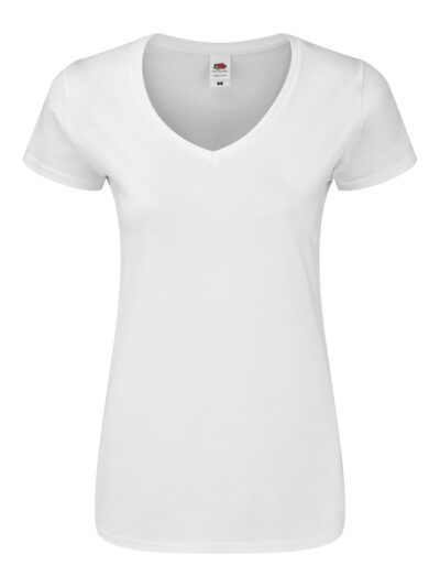 Ladies 150 V-Neck T - white, XS