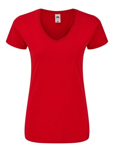 Ladies 150 V-Neck T - red, XS