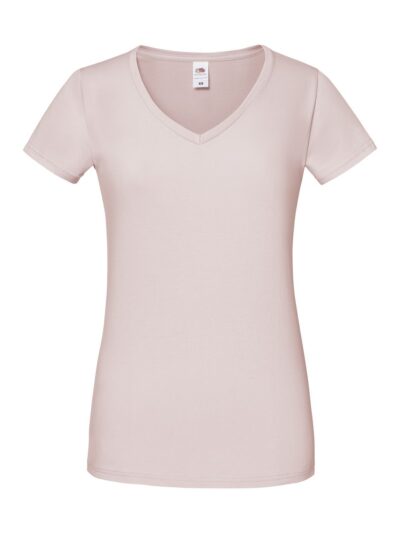 Ladies 150 V-Neck T - powder rose, XS