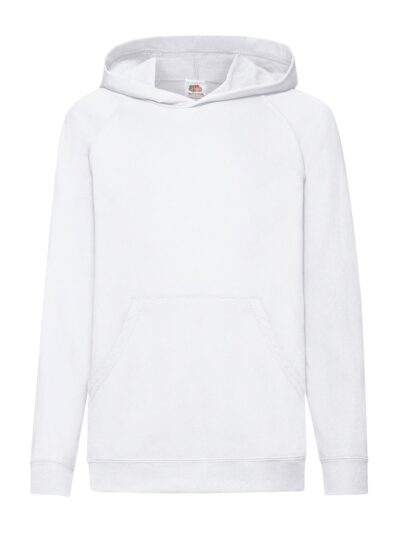 Kids Lightweight Hooded Sweat - white, 5-6