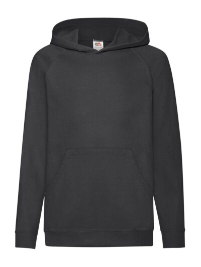 Kids Lightweight Hooded Sweat - black, 5-6