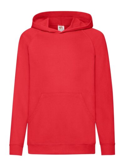 Kids Lightweight Hooded Sweat - red, 5-6