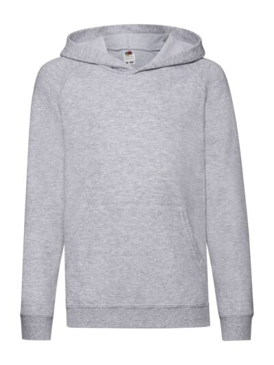Kids Lightweight Hooded Sweat - heather grey, 5-6