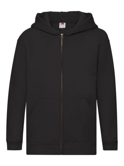 Kids Premium Hooded Sweat Jacket - black, 5-6