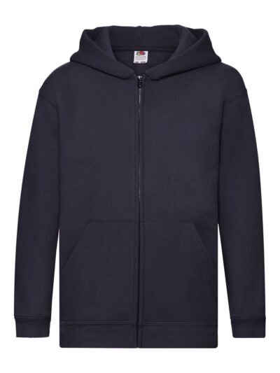 Kids Premium Hooded Sweat Jacket - deep navy, 5-6