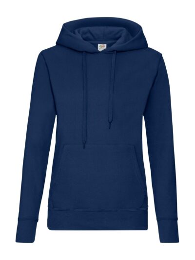 Ladies Classic Hooded Sweat - navy, XS