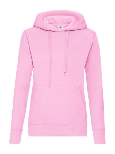 Ladies Classic Hooded Sweat - light pink, XS
