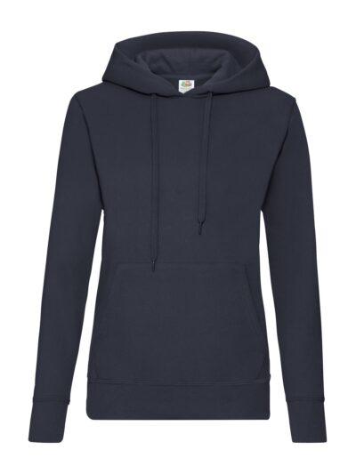 Ladies Classic Hooded Sweat - deep navy, XS