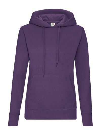 Ladies Classic Hooded Sweat - purple, XS