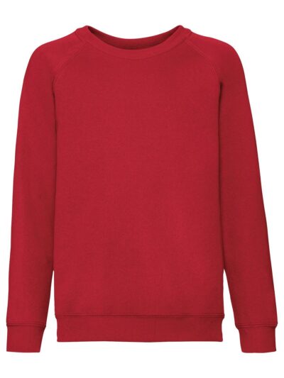 Kids Classic Raglan Sweat - red, 3-4