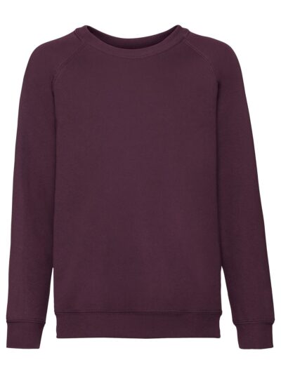 Kids Classic Raglan Sweat - burgundy, 3-4