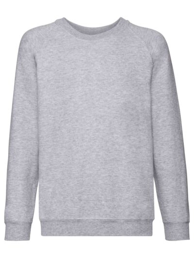 Kids Classic Raglan Sweat - heather grey, 3-4