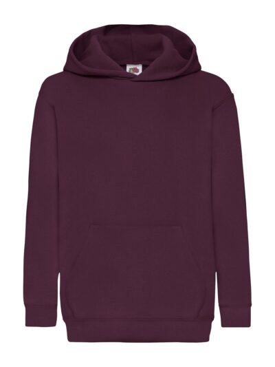 Kids Classic Hooded Sweat - burgundy, 5-6