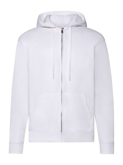 Classic Hooded Sweat Jacket - white, S