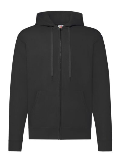 Classic Hooded Sweat Jacket - black, S