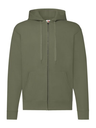 Classic Hooded Sweat Jacket - classic olive, S