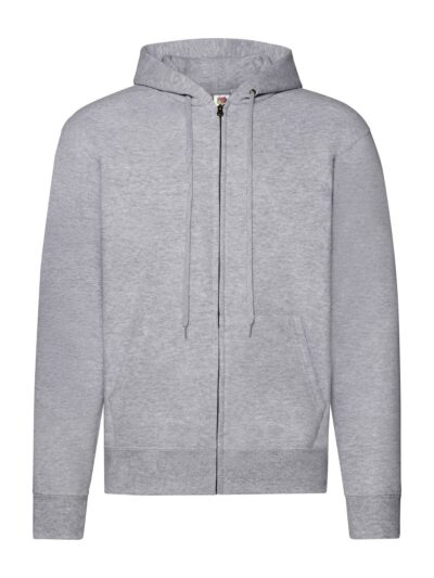 Classic Hooded Sweat Jacket - heather grey, S
