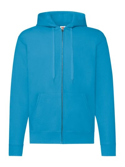 Classic Hooded Sweat Jacket - azure blue, S