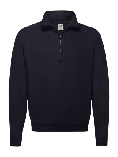 Classic Zip Neck Sweat - deep navy, S