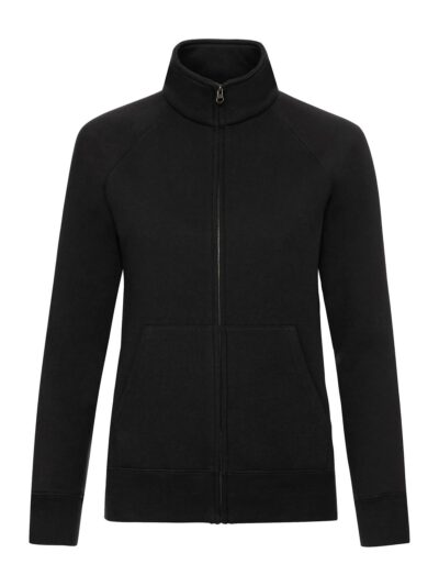 Ladies Premium Sweat Jacket - black, XS
