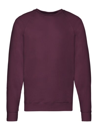 Lightweight Raglan Sweat - burgundy, S