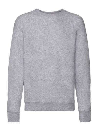 Lightweight Raglan Sweat - heather grey, S