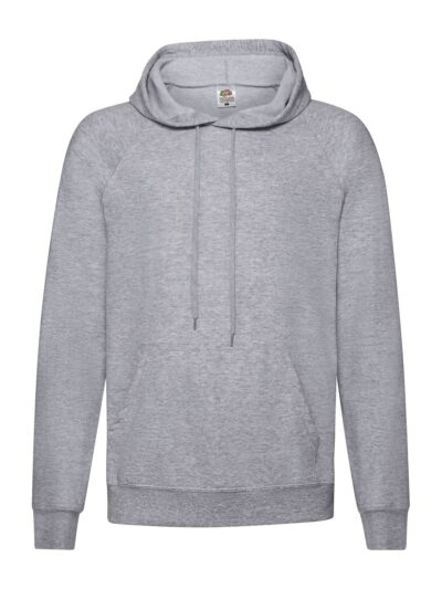 Lightweight Hooded Sweat - heather grey, S