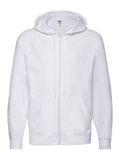 Lightweight Hooded Sweat Jacket - white, S