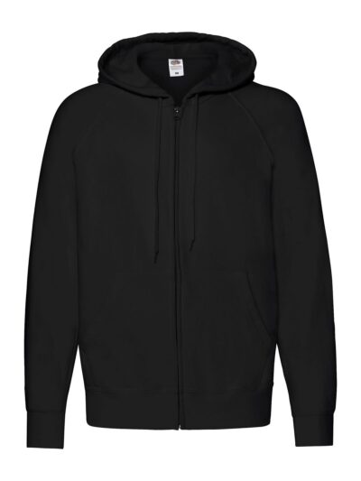 Lightweight Hooded Sweat Jacket - black, S