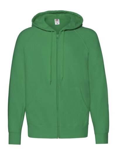 Lightweight Hooded Sweat Jacket - kelly green, S