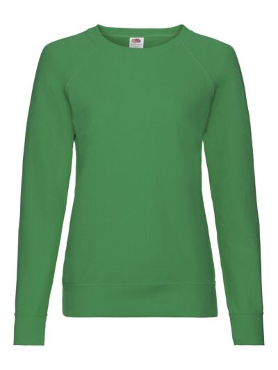 Ladies Lightweight Raglan Sweat - kelly green, XS