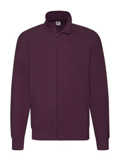 Lightweight Sweat Jacket - burgundy, S