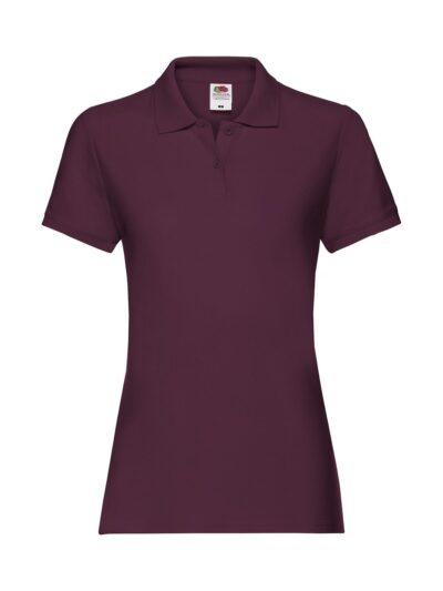 Ladies Premium Polo - burgundy, XS
