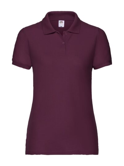 Ladies 65/35 Polo - burgundy, XS