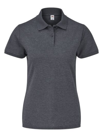 Ladies 65/35 Polo - dark heather grey, XS