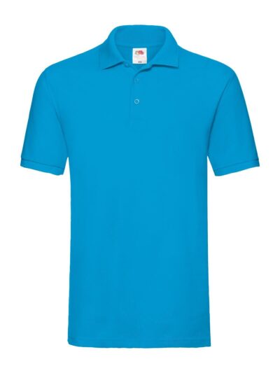Premium Polo - azure blue, S